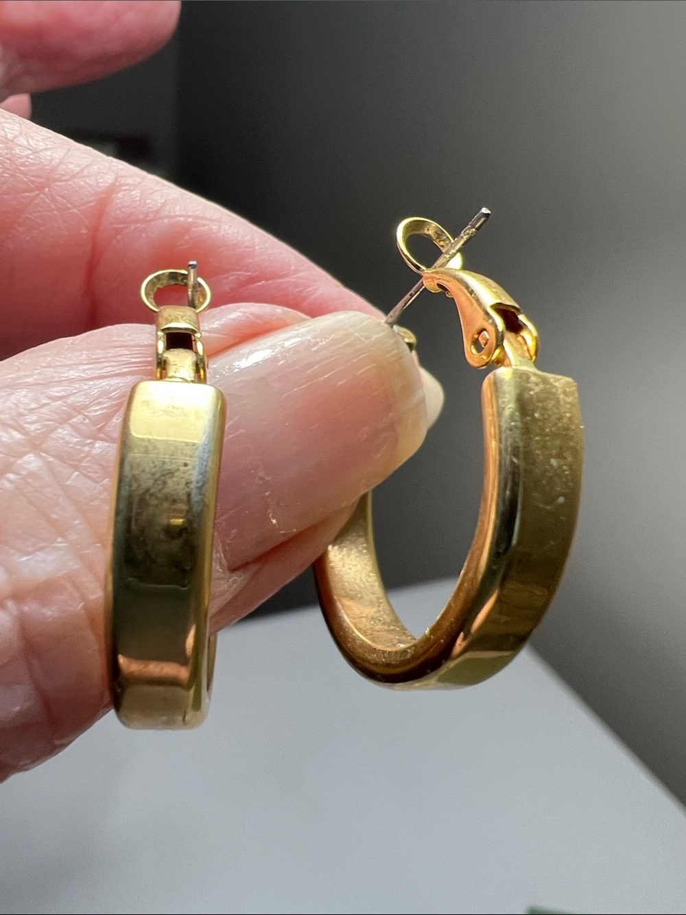 Timeless Golden Hoop Earrings - Classic Small Hoops - Vintage